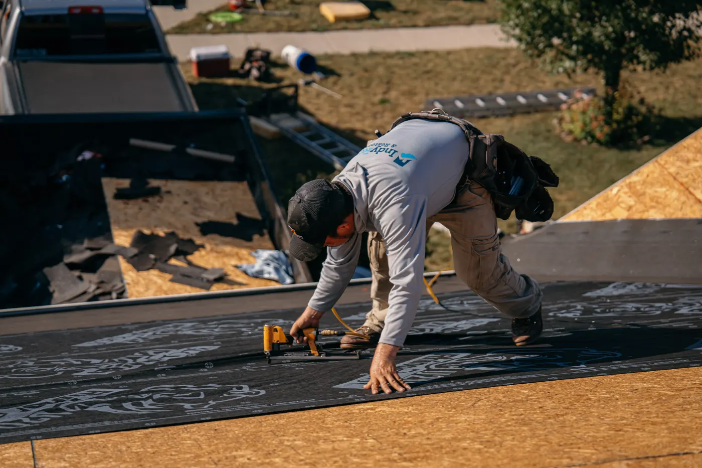 Commercial roof inspection documented in Millhousen