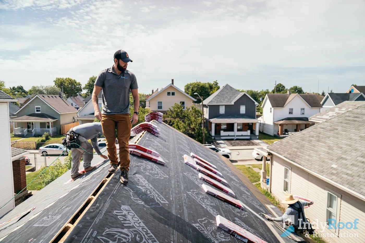 Commercial roof inspection documented in Millhousen